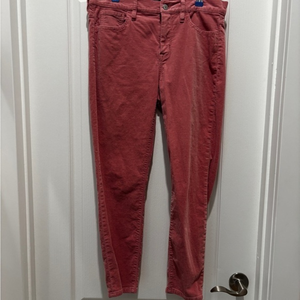 J. Crew Straight-Leg Pants in Dusty Rose